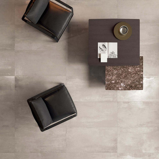 Gres Porcellanato Effetto Cemento Rettificato Naturale 30x120 8.5mm Dune Interno 9 - ABK
