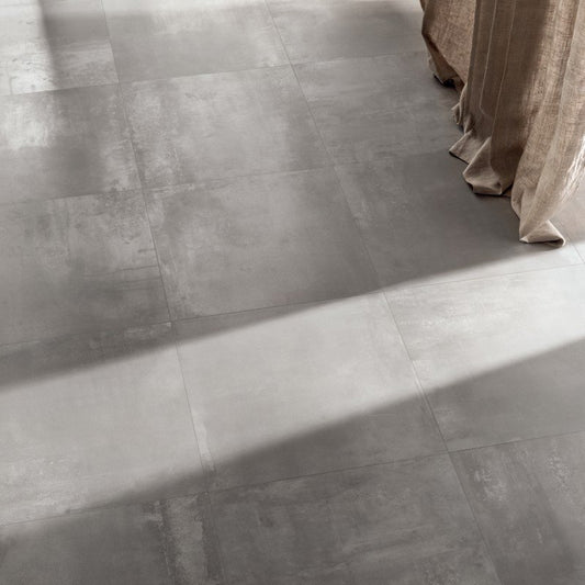 Gres Porcellanato Effetto Cemento Rettificato Naturale 30x120 8.5mm Silver Interno 9 - ABK