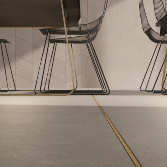 Gres Porcellanato Effetto Cemento Rettificato Naturale 30x34 9mm Sand Crossroad Chalk - ABK