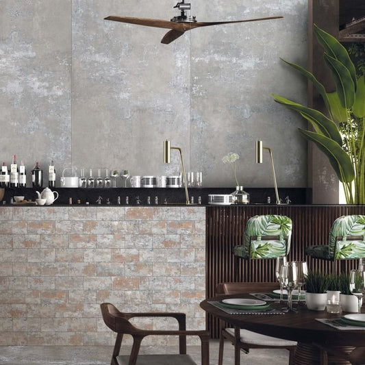 Gres Porcellanato Effetto Cemento Rettificato Naturale 30x60 8.5mm Grey Ghost - ABK