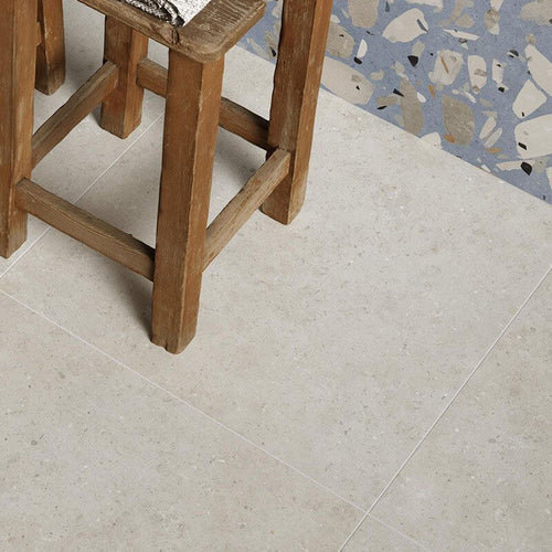 Gres Porcellanato Effetto Cemento Rettificato Naturale 30x60 9.5mm Brera Avorio - Herberia