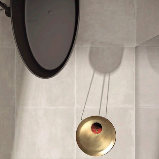 Gres Porcellanato Effetto Cemento Rettificato Naturale 40x80 8.5mm Bianco Make - Gardenia Orchidea