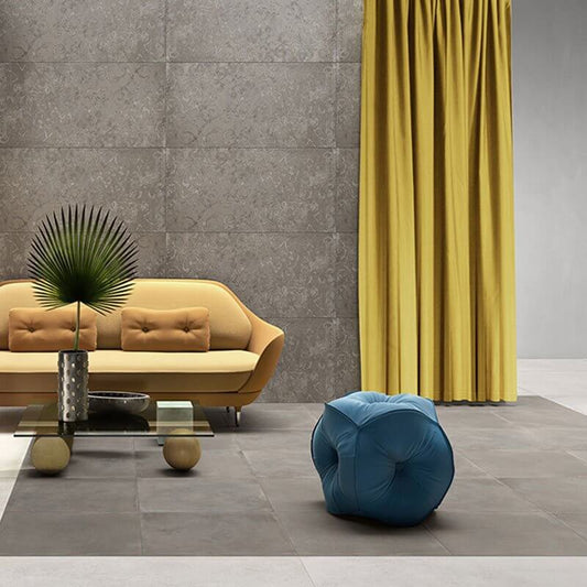 Gres Porcellanato Effetto Cemento Rettificato Naturale 60x120 8.5mm Grey D-Sign - Gardenia Orchidea