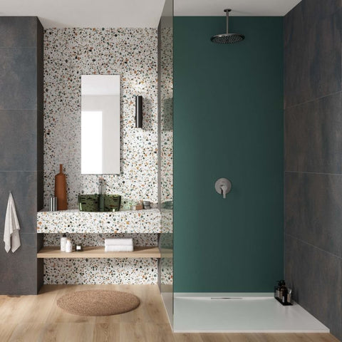 Gres Porcellanato Effetto Cemento Rettificato Naturale 60x120 8.5mm Iron Blend - ABK