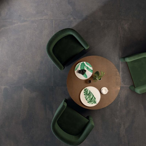 Gres Porcellanato Effetto Cemento Rettificato Naturale 60x120 8.5mm Iron Blend - ABK