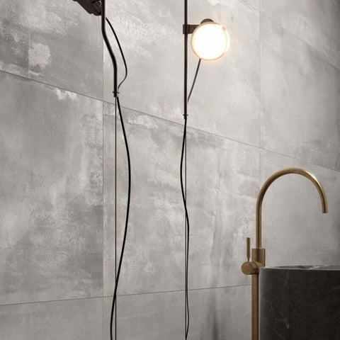 Gres Porcellanato Effetto Cemento Rettificato Naturale 60x120 8.5mm Pearl Interno 9 - ABK
