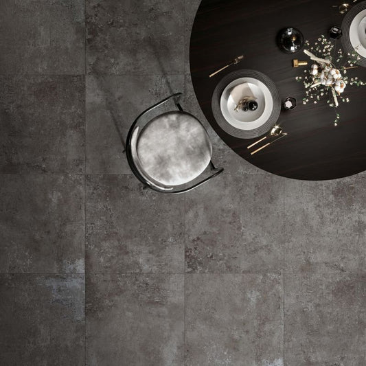 Gres Porcellanato Effetto Cemento Rettificato Naturale 60x120 8.5mm Taupe Ghost - ABK