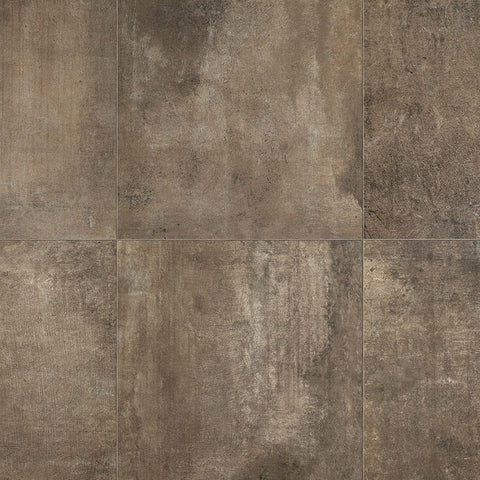 Cement Effect Porcelain Stoneware Rectified Natural 80x80 9mm Brun Matieres De Rex - Florim