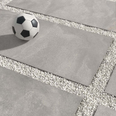 Gres Porcellanato Effetto Cemento Rettificato Naturale 90x90 8.5mm Ash Blend - ABK