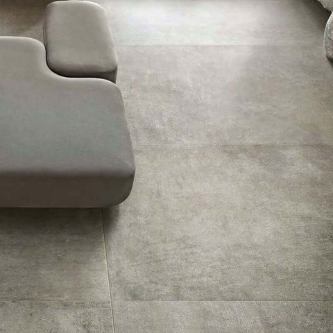 Gres Porcellanato Effetto Cemento Rettificato R+PTV 120x120 6mm Nuage Matieres De Rex - Florim