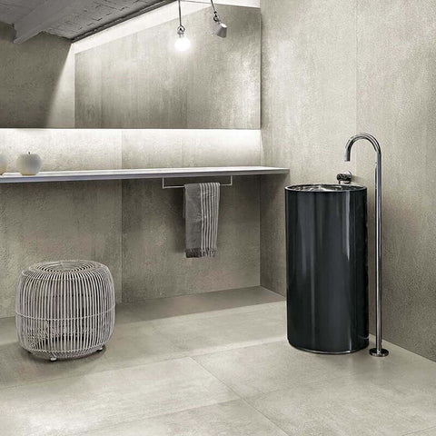 Gres Porcellanato Effetto Cemento Rettificato R+PTV 120x120 6mm Sable Matieres De Rex - Florim