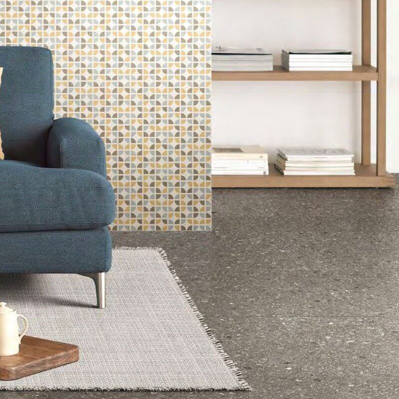 Gres Porcellanato Effetto Graniglia Rettificato Grip 60x120 9mm Coffee Mix Match up - Florim