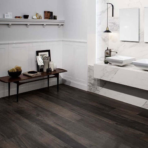 Gres Porcellanato Effetto Legno Grip 20x120 9mm Brown Wooden Tile - Florim