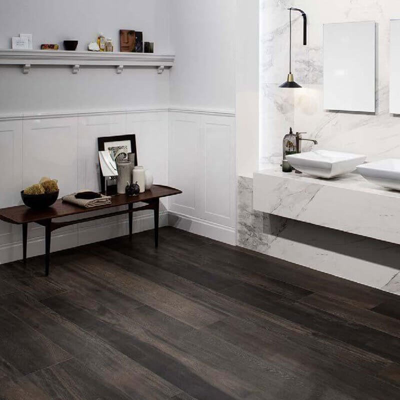 Gres Porcellanato Effetto Legno Grip 20x120 9mm Brown Wooden Tile - Florim