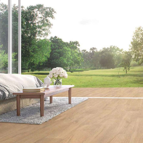 Gres Porcellanato Effetto Legno Naturale 20x120 Beige chiaro Nuance Gold - Soluzioni Tiles