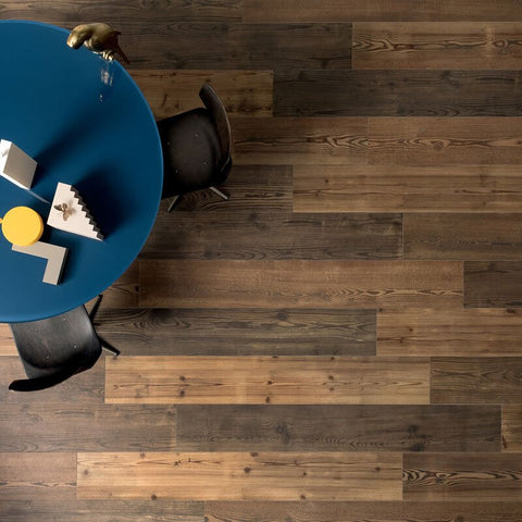 Gres Porcellanato Effetto Legno Rettificato Grip 30x120 20mm Brown Just Mix - Gardenia Orchidea