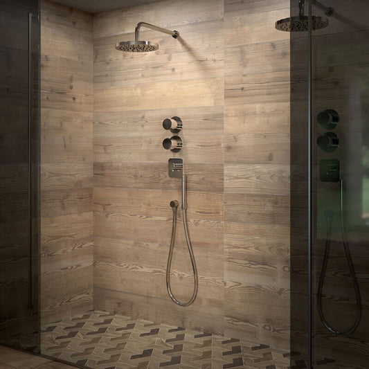 Gres Porcellanato Effetto Legno Rettificato Grip 30x120 20mm Miele Just Mix - Gardenia Orchidea