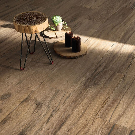 Gres Porcellanato Effetto Legno Rettificato Naturale 16x100 8.5mm Rovere Scuro Just Venice - Gardenia Orchidea
