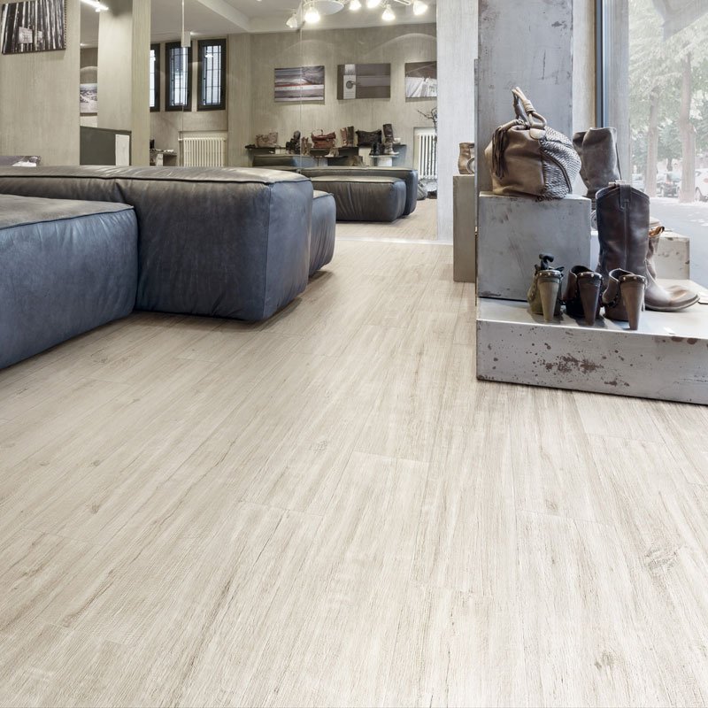 Gres Porcellanato Effetto Legno Rettificato Naturale 16x100 8.5mm Sbiancato Just Life - Gardenia Orchidea