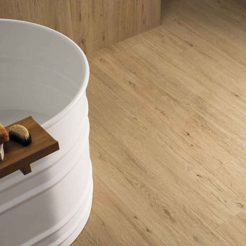 Gres Porcellanato Effetto Legno Rettificato Naturale 20x120 8.5mm Beige Medio Just Nature - Gardenia Orchidea