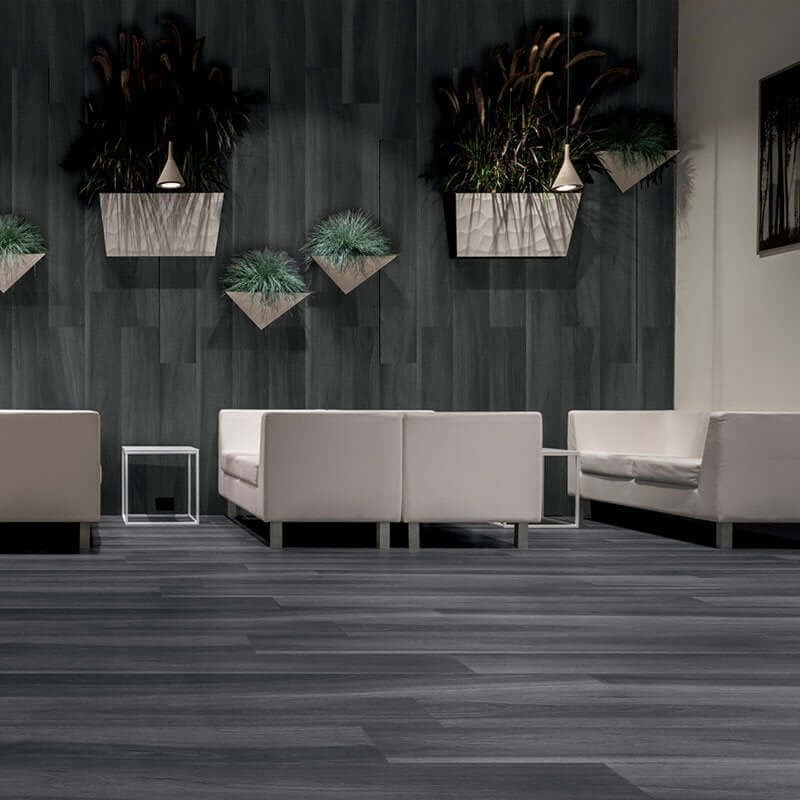 Gres Porcellanato Effetto Legno Rettificato Naturale 20x120 8.5mm Black Just Color - Gardenia Orchidea