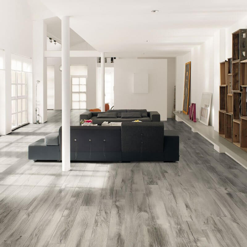 Gres Porcellanato Effetto Legno Rettificato Naturale 20x120 8.5mm Grigio Just Nature - Gardenia Orchidea