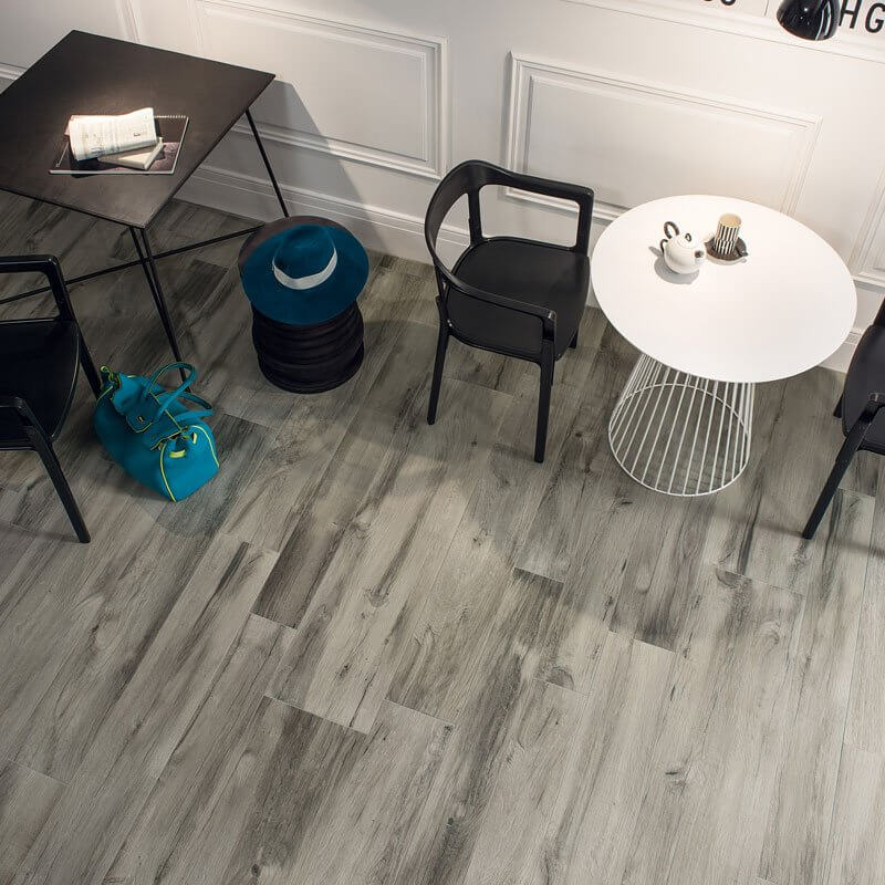 Gres Porcellanato Effetto Legno Rettificato Naturale 20x120 8.5mm Grigio Just Nature - Gardenia Orchidea