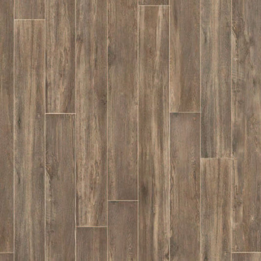 Gres Porcellanato Effetto Legno Rettificato Naturale 20x120 9mm Brown Selection Oak - Florim