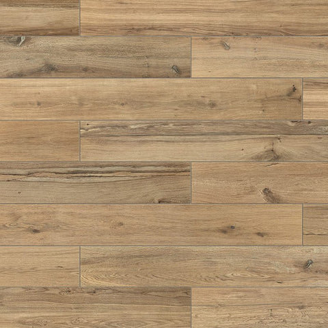 Gres porcellanato effetto legno rettificato naturale 20x120 cm Noisette Planches de Rex, pavimento elegante e resistente.