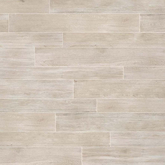 Gres Porcellanato Effetto Legno Rettificato Naturale 20x120 9mm White Selection Oak - Florim