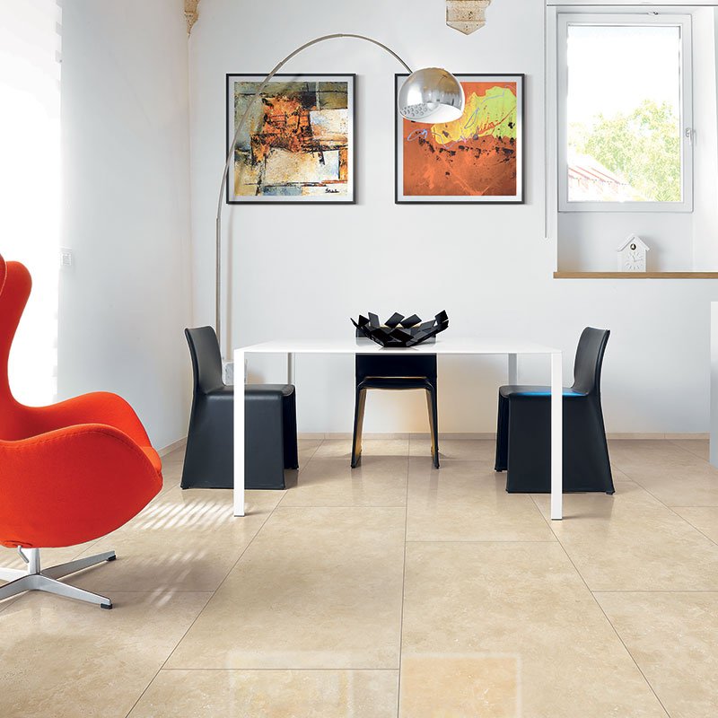 Gres Porcellanato Effetto Marmo Lucido 60x60 Marfil Marble - D.C.I.