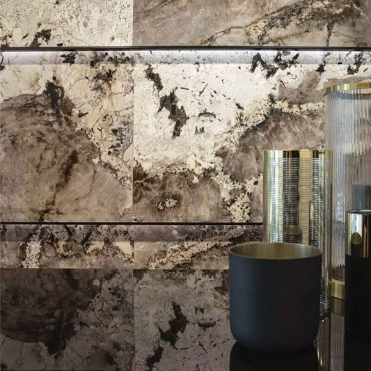 Gres Porcellanato Effetto Marmo Rettificato Lucido 120x120 6mm Flame Heritage - Florim