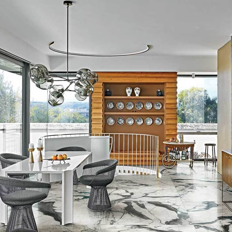 Gres Porcellanato Effetto Marmo Rettificato Naturale 120x120 6mm Calacatta Altissimo Les Bijoux - Florim