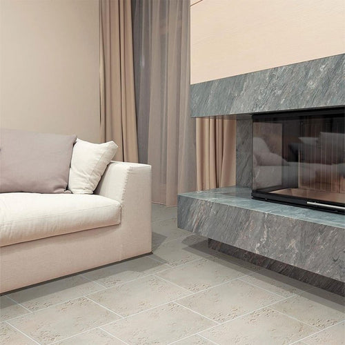 Gres Porcellanato Effetto Pietra 33x33 Cluny Bianco Abbazie - Gambini Group spa