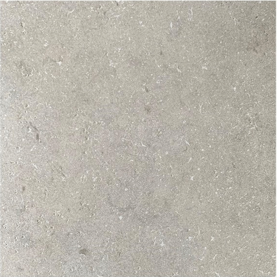 Gres porcellanato effetto pietra lappato grigio 48x48, superficie liscia ideale per pavimenti e rivestimenti.