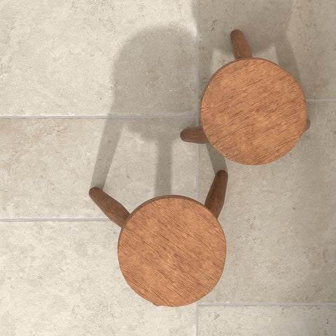 Gres Porcellanato Effetto Pietra Grip 60x60 Avorio Trani - Herberia