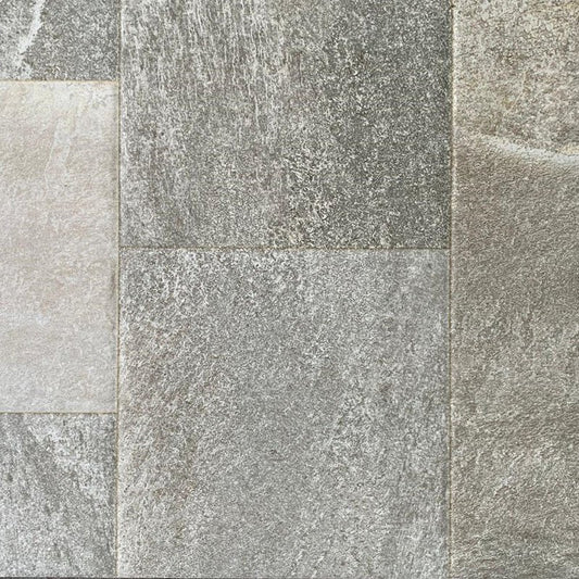 Natural Stone Effect Porcelain Stoneware 60x60 Grey Santana Mix - Ceramica Fiore
