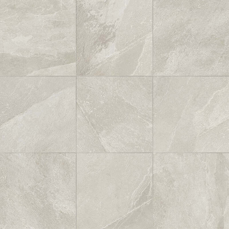 Gres Porcellanato Effetto Pietra Rettificato Bocciardato 60x60 20mm White Natural Stone - Florim