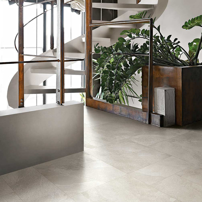 Gres Porcellanato Effetto Pietra Rettificato Grip 30x60 9mm White Natural Stone - Florim