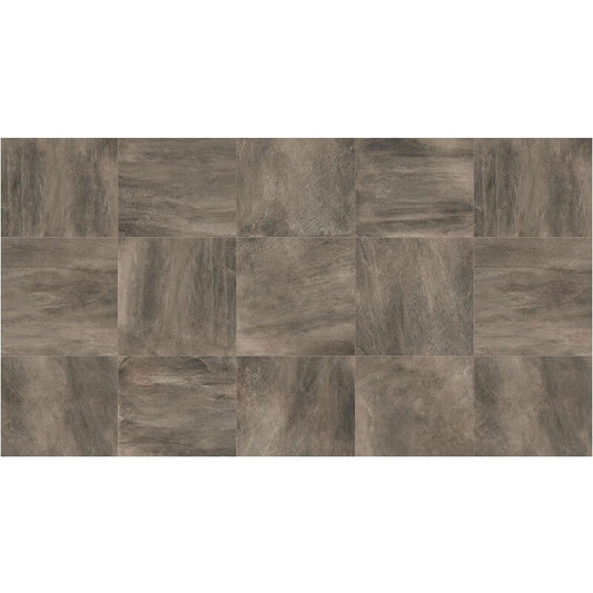 Gres Porcellanato Effetto Pietra Rettificato Grip 40x80 8.5mm Antracite Concept Stone - Gardenia Orchidea