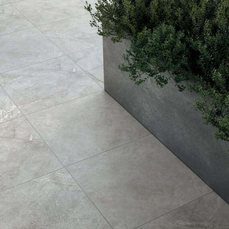 Gres Porcellanato Effetto Pietra Rettificato Grip 60x60 20mm Grey Atlantis - ABK