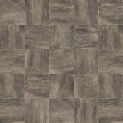 Gres Porcellanato Effetto Pietra Rettificato Grip 80x80 20mm Antracite Concept Stone - Gardenia Orchidea