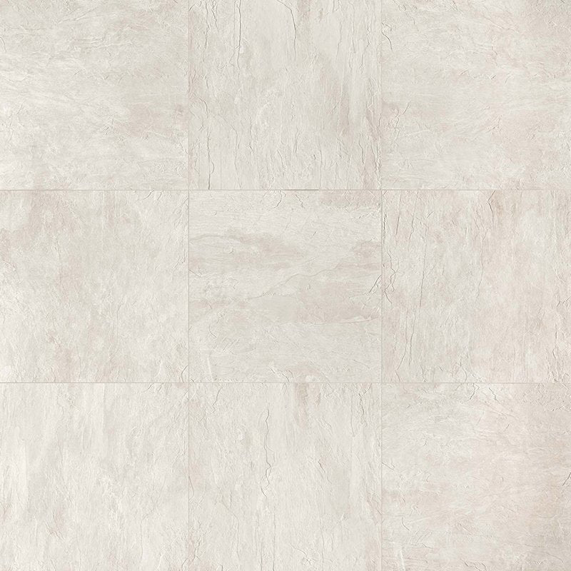 Gres Porcellanato Effetto Pietra Rettificato Grip 80x80 9mm Blanc Ardoise - Florim
