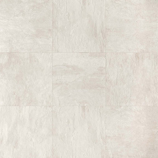 Gres Porcellanato Effetto Pietra Rettificato Grip 80x80 9mm Blanc Ardoise - Florim