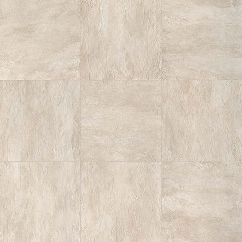 Gres Porcellanato Effetto Pietra Rettificato Grip 80x80 9mm Ivoire Ardoise - Florim