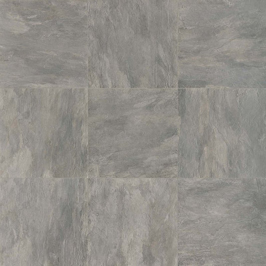Gres Porcellanato Effetto Pietra Rettificato Grip 80x80 9mm Plombe Ardoise - Florim