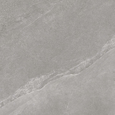 Natural Rectified Stone Effect Porcelain Stoneware 120x120 10mm Pietra Ligure Grey - Herberia
