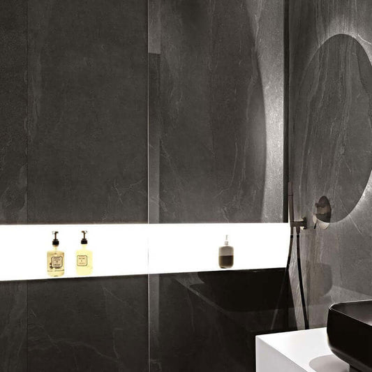 Gres Porcellanato Effetto Pietra Rettificato Naturale 120x120 6mm Bark Woodslate Life - Florim