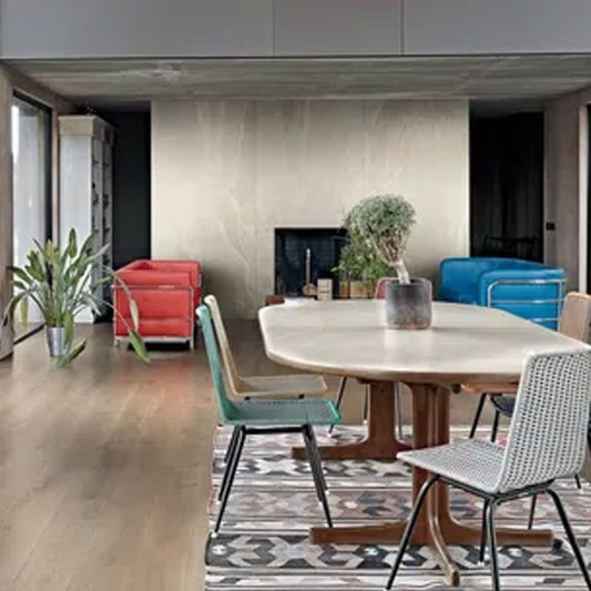 Gres Porcellanato Effetto Pietra Rettificato Naturale 30x60 9mm Cotton Woodslate Life - Florim