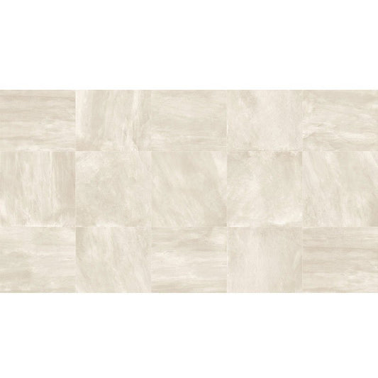 Natural Rectified Stone Effect Porcelain Stoneware 40x80 8.5mm White Concept Stone - Gardenia Orchidea